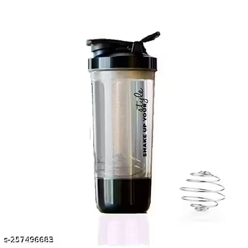 600ML Pro Gym Shaker Bottle with Cyclone Mixer | 100% Leak Proof, BPA Free Protein Shaker (Pack of 1)
