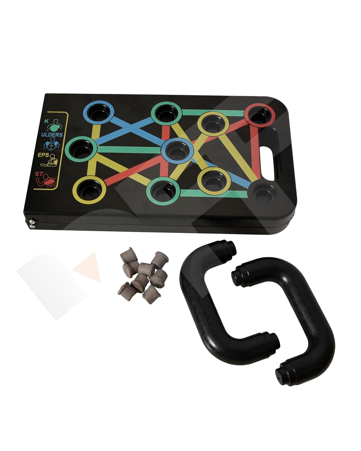 15-in-1 Push Up Board – Color-Coded Pushup Board with Push Up Bars & Handles | Home Gym Workout Equipment