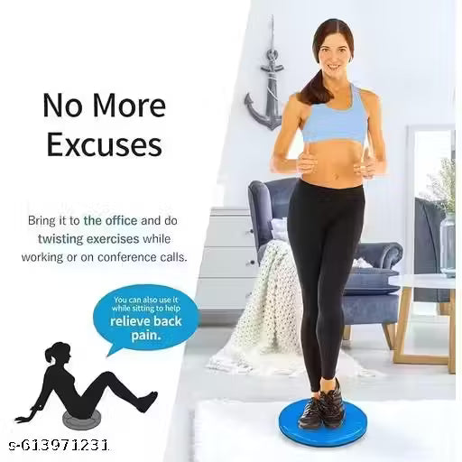 Tummy Twister Abdominal Abs Exerciser for Core & Oblique Workout | Heavy-Duty 150 kg Capacity Body Toner | Home Gym Fitness Disc (Pack of 1, Color May Vary)