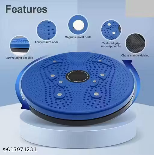 Tummy Twister Abdominal Abs Exerciser for Core & Oblique Workout | Heavy-Duty 150 kg Capacity Body Toner | Home Gym Fitness Disc (Pack of 1, Color May Vary)