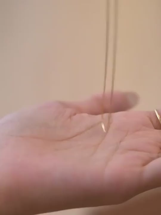 Fine Necklace Silver Colour Beading Chain