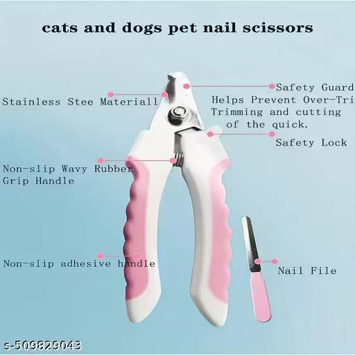 6-in-1 Pet Grooming Kit for Dogs & Cats – Hair Remover Comb, Flea Comb, Nail Clipper & Bath Brush