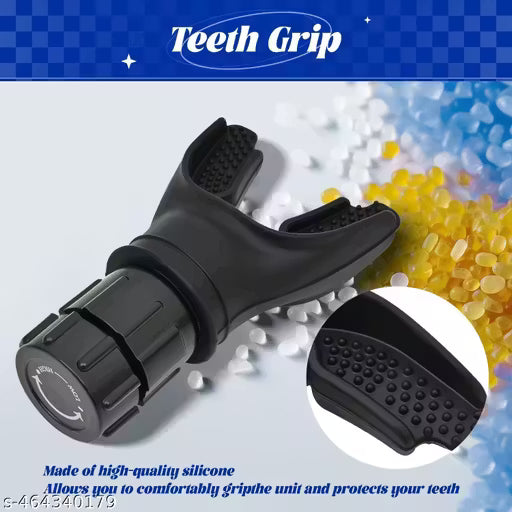 Lung Exerciser Breathing Trainer with Adjustable Resistance | Inspiratory Muscle Trainer & Respiratory Muscle Trainer for Running, Workout & Sports Fitness